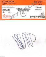 نخ و سوزن ویکریل (سوپابن) 6/0 راند سوزن 12 (قابل جذب)