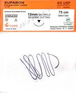 نخ و سوزن جراحی ویکریل (سوپابن) 6/0 کات سوزن 12 (قابل جذب)