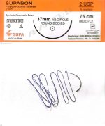 نخ و سوزن ویکریل (سوپابن) 2 راند سوزن 37 (قابل جذب)