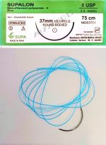 نخ و سوزن جراحی نایلون 0 راند سوزن 37 (غیر قابل جذب مصنوعی سوپا)