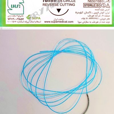 نخ و سوزن جراحی نایلون 5/0 کات سوزن 16 (غیر قابل جذب مصنوعی سوپا)