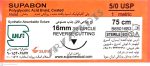 نخ و سوزن جراحی ویکریل (سوپابن) 5/0 کات سوزن 16 (قابل جذب)