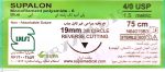 نخ و سوزن جراحی نایلون 4/0 کات سوزن 19 (غیر قابل جذب مصنوعی سوپا)