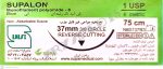 نخ و سوزن جراحی نایلون 1 کات سوزن 37 (غیر قابل جذب مصنوعی سوپا)
