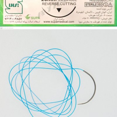 نخ و سوزن جراحی نایلون 2/0 کات سوزن 26 (غیر قابل جذب مصنوعی سوپا)