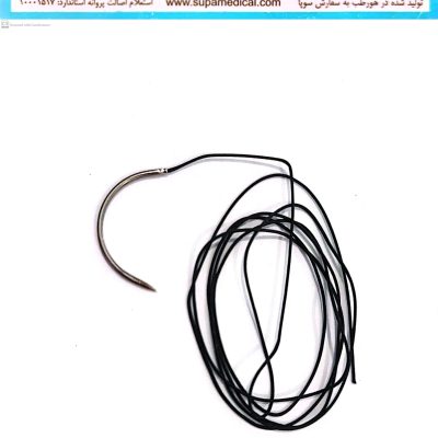 نخ و سوزن جراحی سیلک 1 راند سوزن 37 (غیر قابل جذب طبیعی)