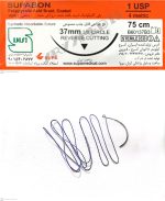 نخ و سوزن جراحی ویکریل (سوپابن) 1 کات سوزن 37 (قابل جذب مصنوعی)