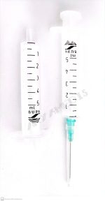 سرنگ 10cc با سرسوزن 22 ، 21 دو تکه لوئر اسلیپ سوپا