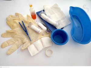 ست پانسمان با دستکش سایز متوسط و رسیور سوپا