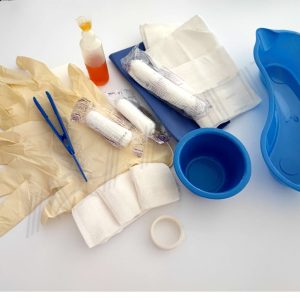 ست پانسمان با دستکش سایز متوسط و رسیور سوپا