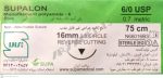 نخ و سوزن جراحی نایلون 6/0 کات سوزن 16 (غیر قابل جذب مصنوعی سوپا)