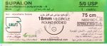 نخ و سوزن جراحی نایلون 5/0 راند سوزن 18 (غیر قابل جذب مصنوعی سوپا)
