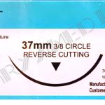 نخ و سوزن جراحی سیلک 1 کات سوزن 37 (غیر قابل جذب طبیعی)