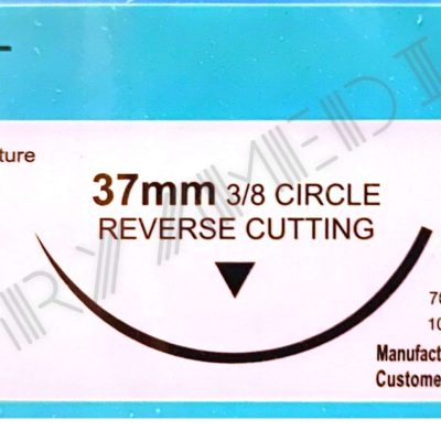 نخ و سوزن جراحی سیلک 1 کات سوزن 37 (غیر قابل جذب طبیعی)