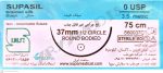 نخ و سوزن جراحی سیلک 0 راند سوزن 37 (غیر قابل جذب طبیعی)