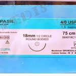 نخ و سوزن جراحی سیلک 4/0 راندسوزن 18 (غیر قابل جذب طبیعی)