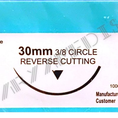 نخ و سوزن جراحی سیلک 3/0 کات سوزن 30 (غیر قابل جذب طبیعی)قابل جذب طبیعی)